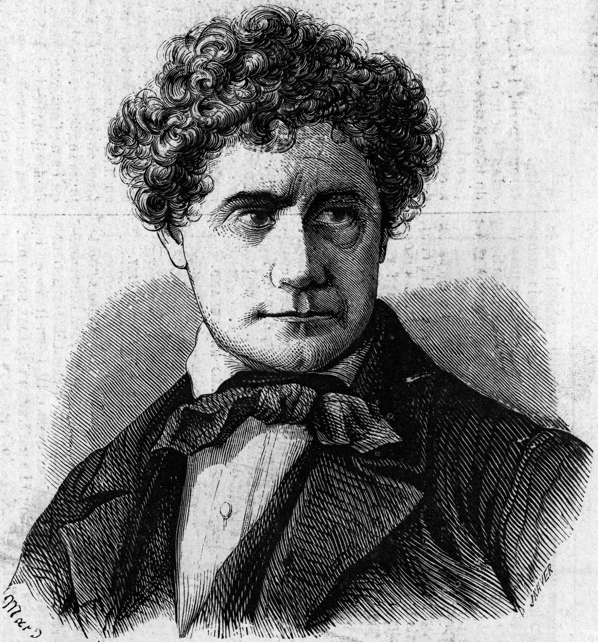 Portrét Brighama Younga (1801-1877), amerického politika a vůdce mormonů. Rytina v „“ Le Monde Illustré““ č. 39 z 9. ledna od French School
