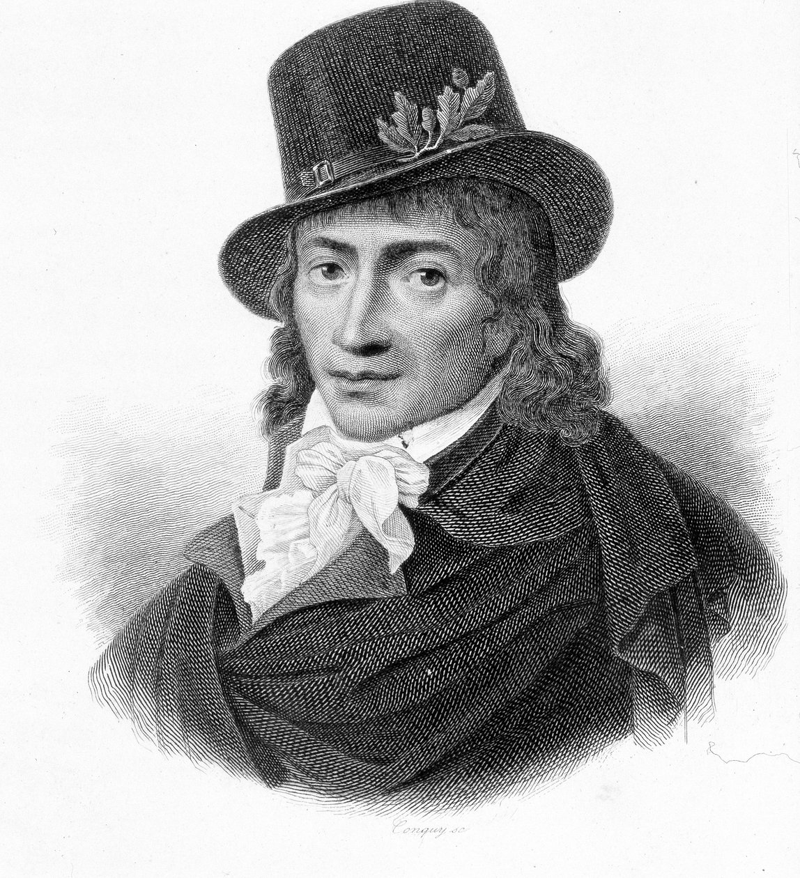 Portrét Camille Desmoulins (1760-1794), francouzského publicisty a politika. - v “”Revolution francaise”” od Thierse. 19. století od French School