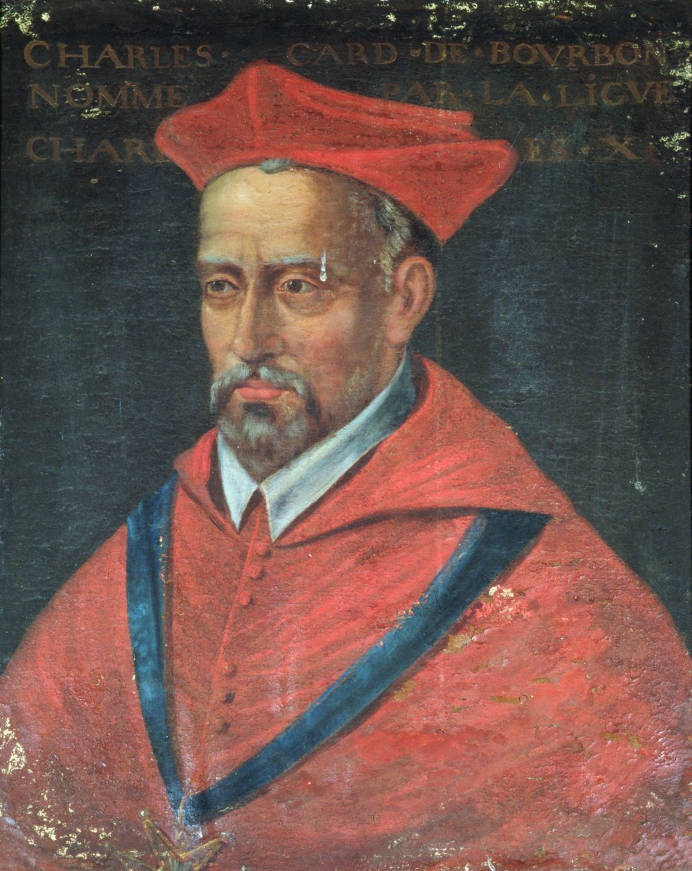 Portrét kardinála Charlese de Bourbon (1523-90) 1617-38 (olej na plátně) od French School