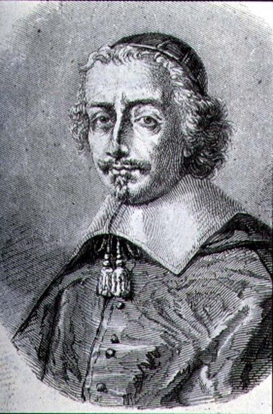 Portrét kardinála Mazarina (1602-61) (rytina) od French School