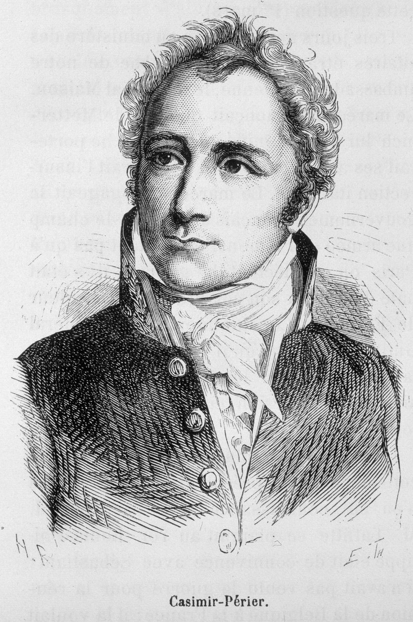 Portrét Casimira Périera (1811 - 1876) - v „Dějinách Francie““ od Henriho Martina od French School