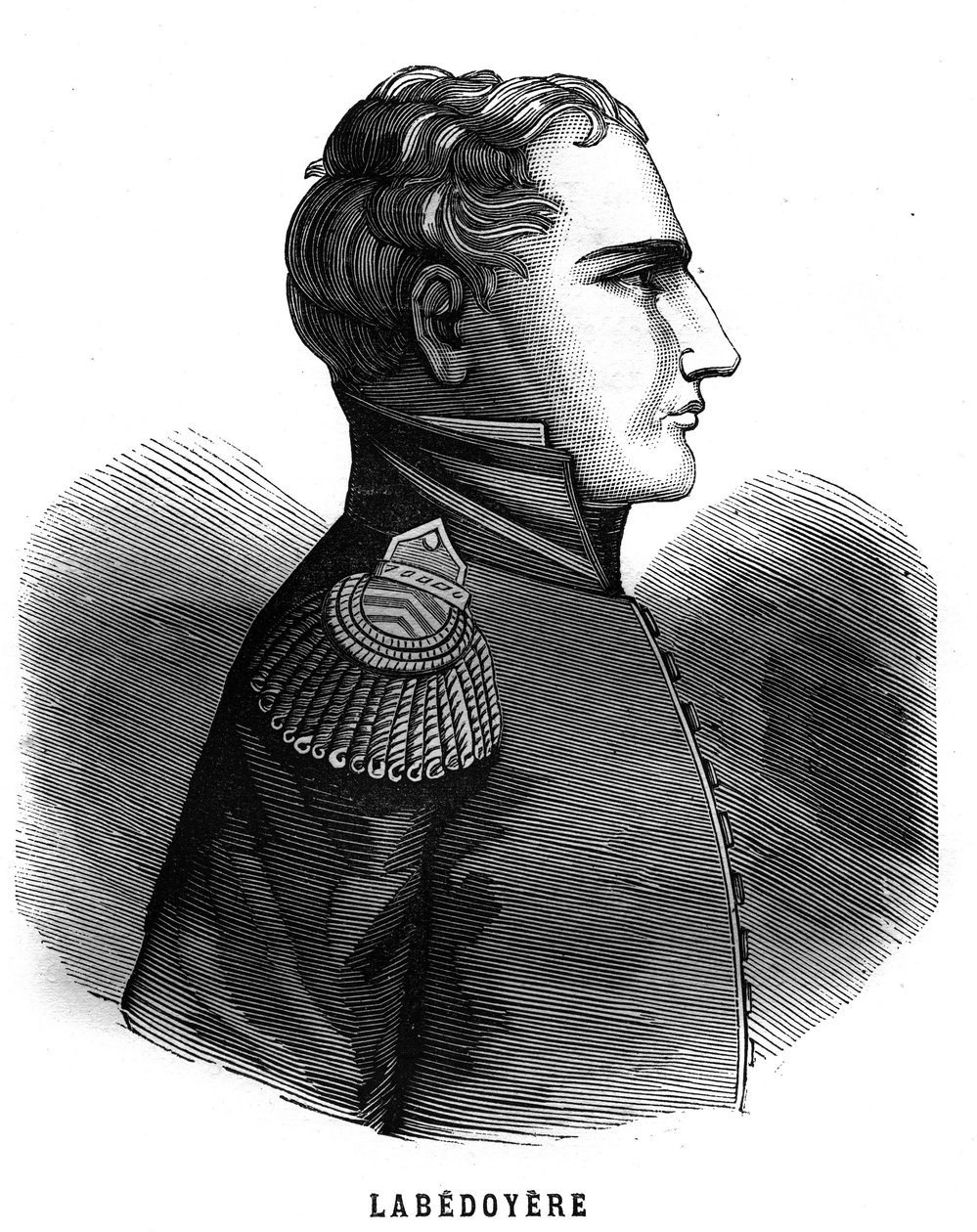 Portrét Charlese Angelique Francois Huchet de La Bedoyere (Labedoyere od French School