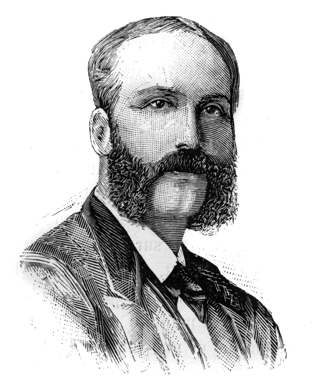 Portrét Charlese Baihauta (1843-1917), francouzského politika. Gravírování v „“The Illustrated World“, 16. ledna od French School