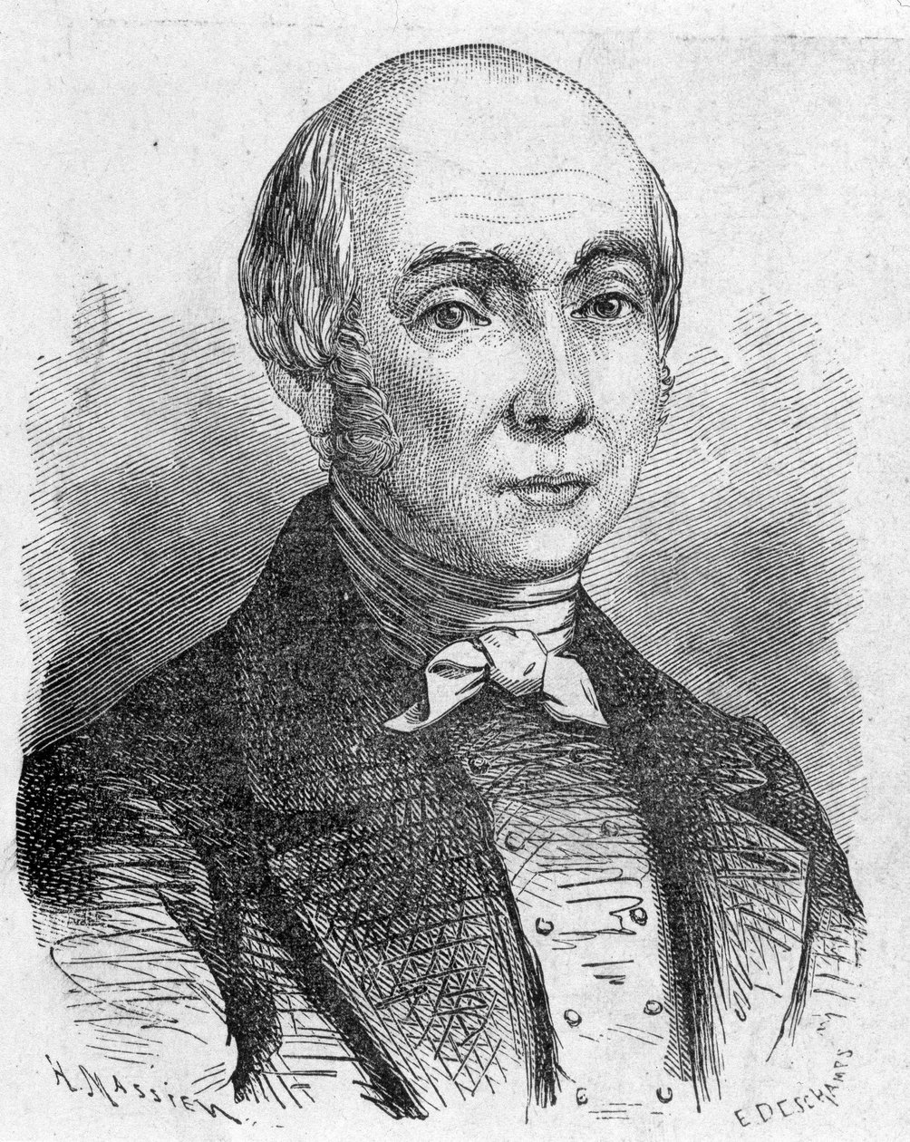 Portrét Charlese Dalleryho (1754 - 1835), - v „“ Album of Science; proslulí učenci; Velké objevy “”” 1896. od French School