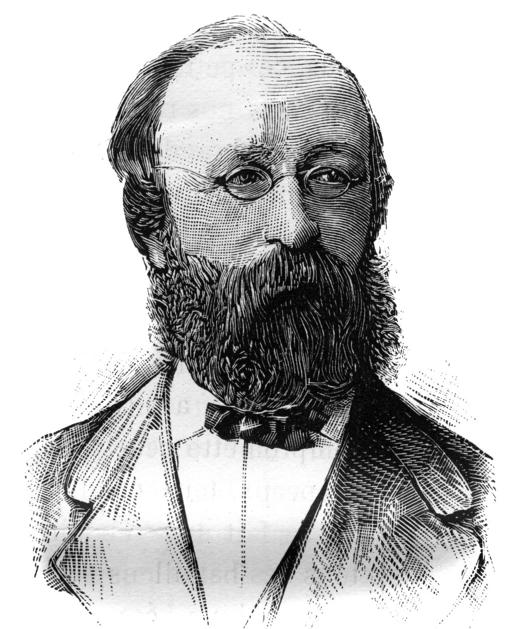 Portrét Charlese Demole (1828-1908), francouzského politika. Gravírování v „“The Illustrated World“, 16. ledna od French School