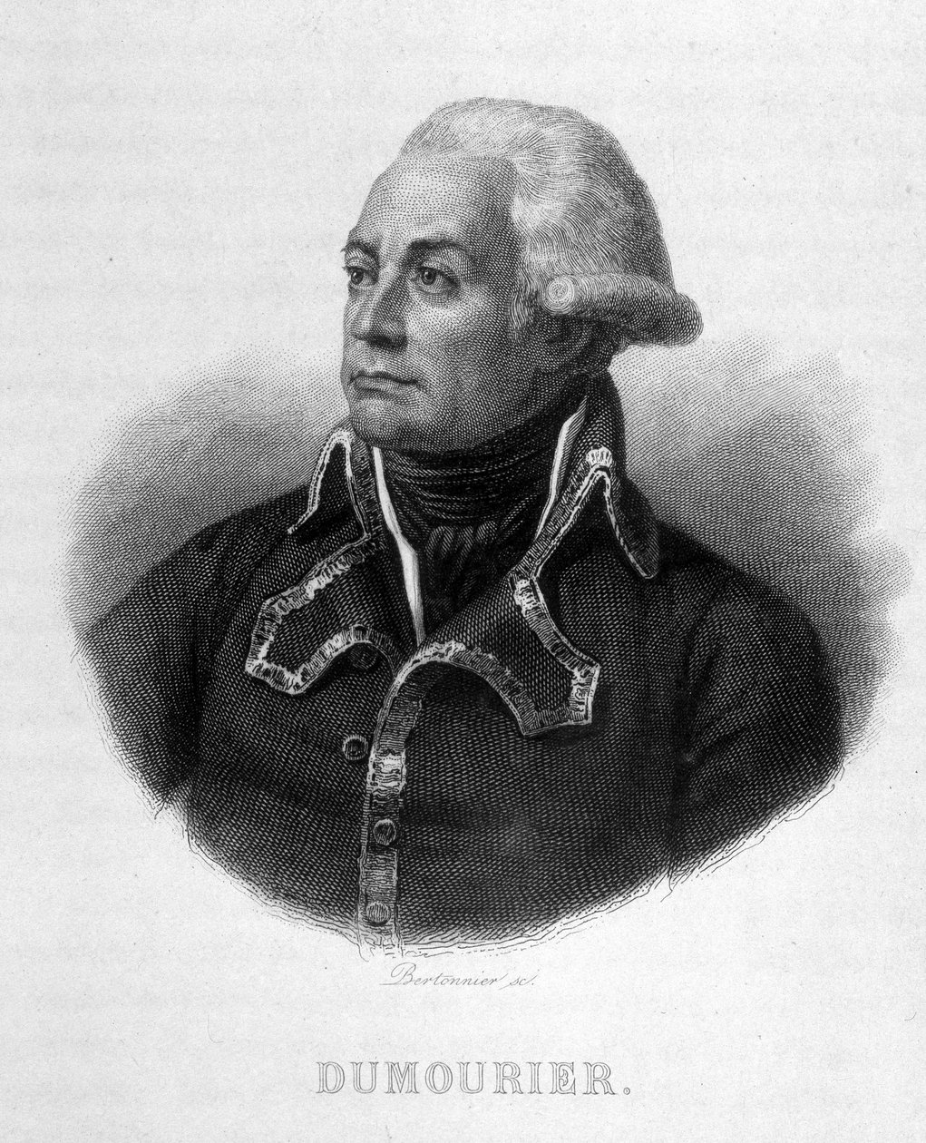Portrét Charlese Françoise Du Périer dit Dumouriez (1739 - 1823) Francouzský generál - Thiers ve francouzské revoluci. 19. století od French School