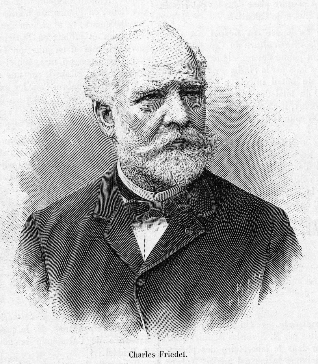 Portrét Charlese Friedela (1832-1899) francouzského chemika a mineraloga. od French School