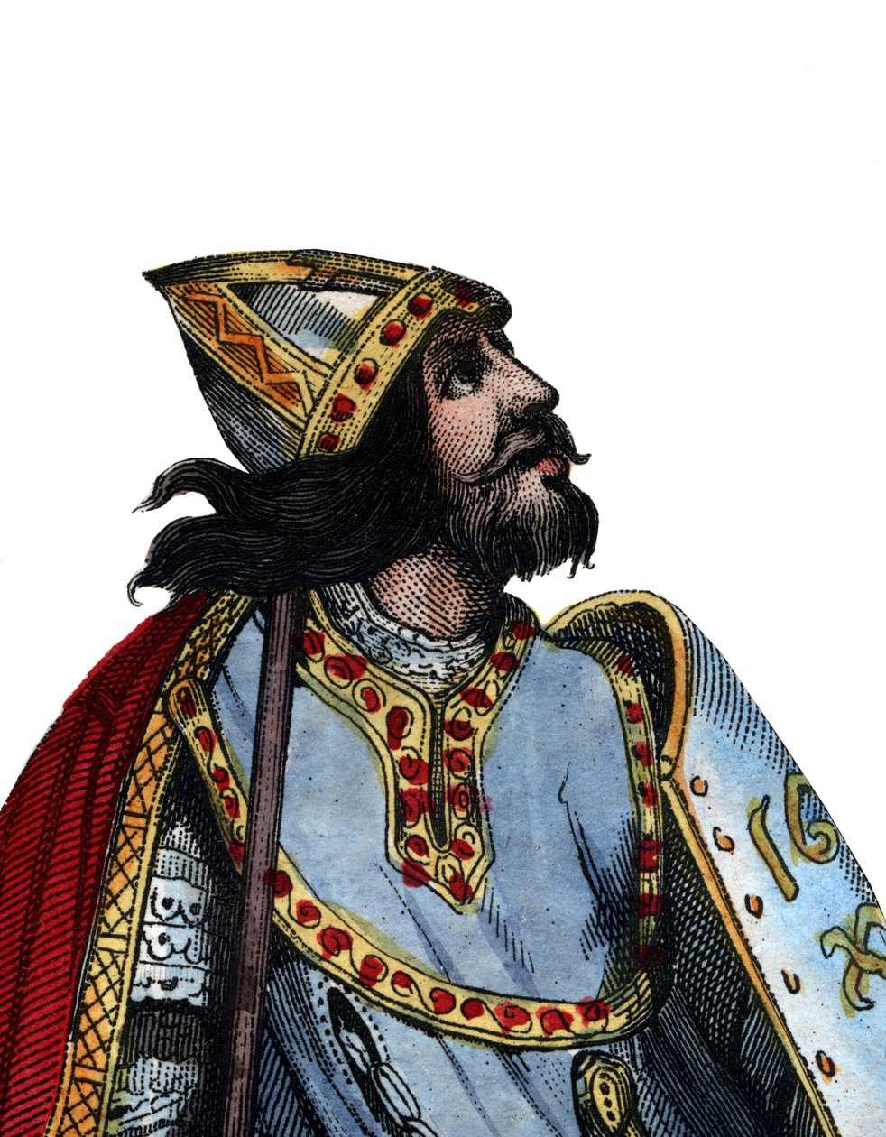 Portrét Charlese Martela (688-741), franského vojevůdce a politického vůdce. od French School