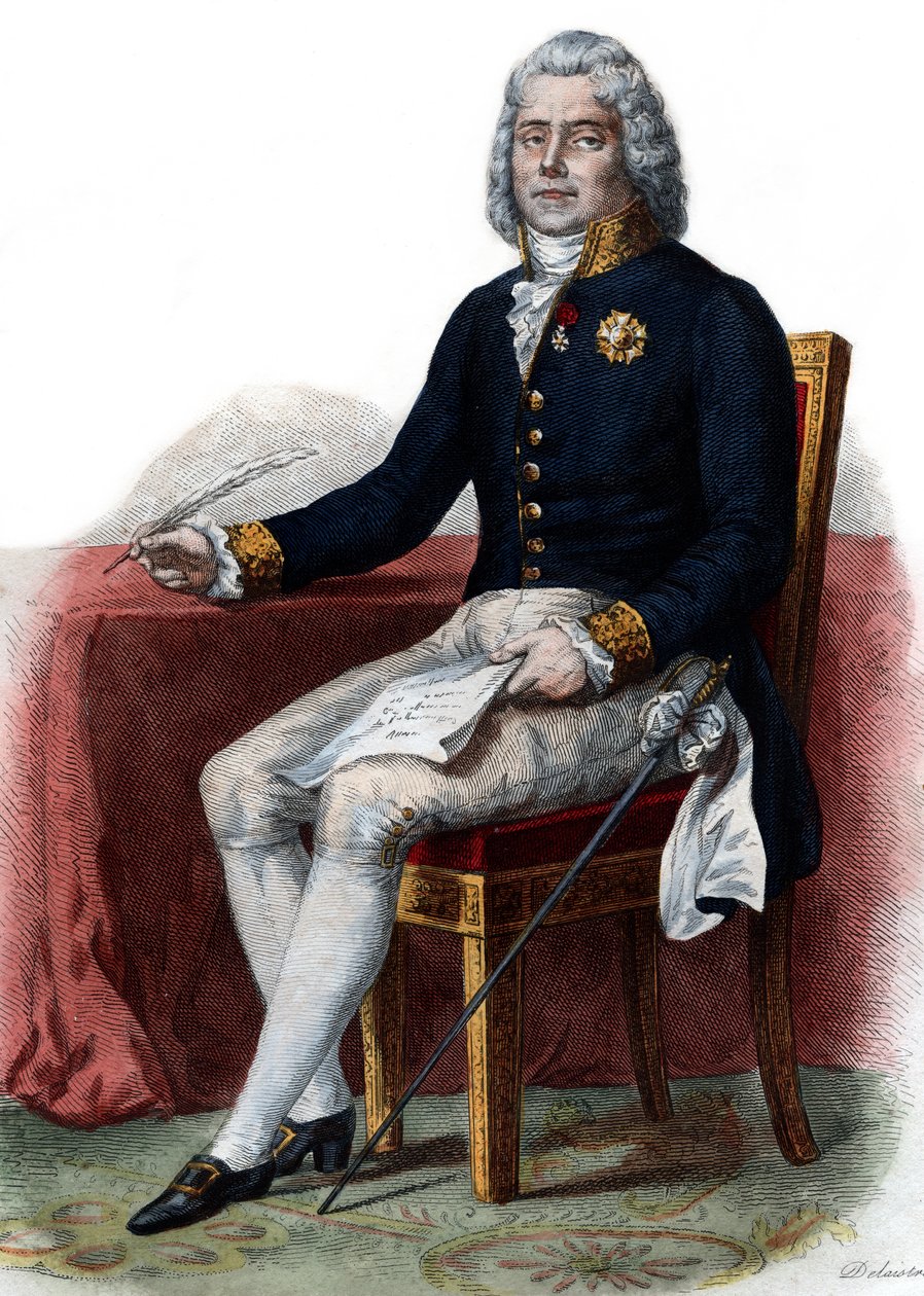 Portrét Charlese Maurice de Talleyrand Perigord (1754-1838), 1. Prince de Benevent, francouzský diplomat. od French School