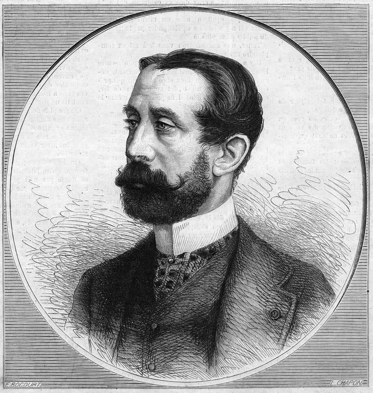 Portrét Charlese Raymonda La Croix de Chevrieres de Saint-Vallier (hrabě ze Saint Vallier od French School