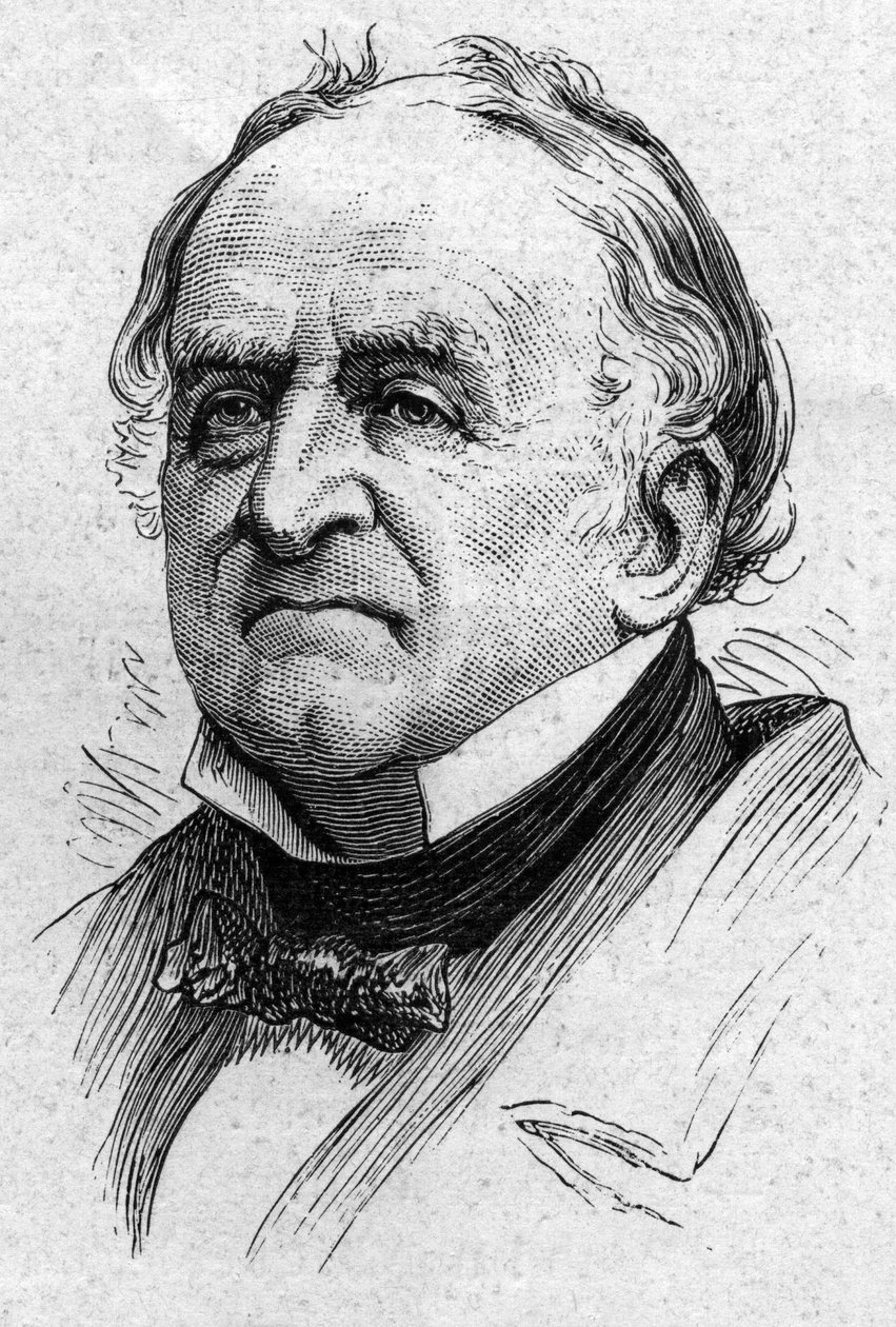 Portrét Charlese de Viel Castel (Viel-Castel) (1800-1887), francouzský diplomat a akademik. Rytina v „“ Le Monde Illustré““ č. 883 ze 14. března 1874. od French School