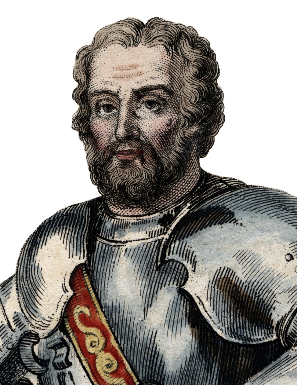 Portrét Chevalier de Bayard (1476-1524), francouzský voják. od French School