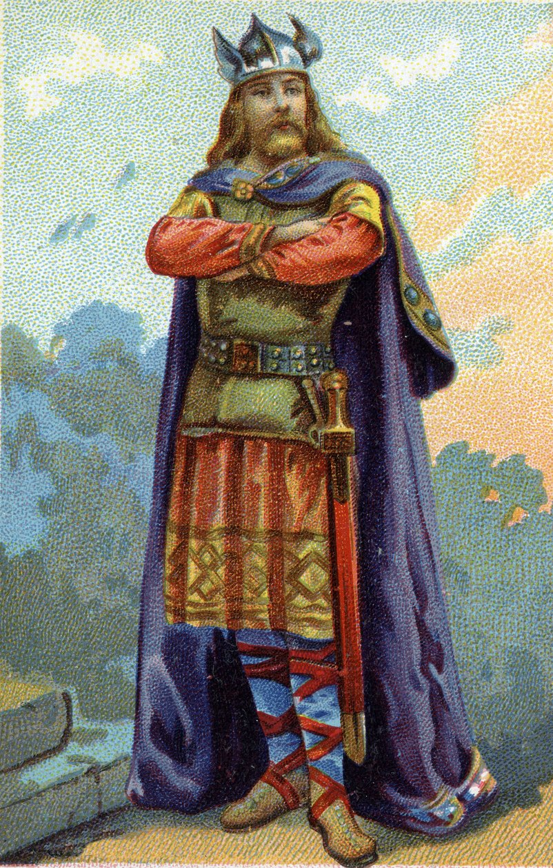 Portrét Childeberta I., krále Franků v letech 511 až 558. od French School