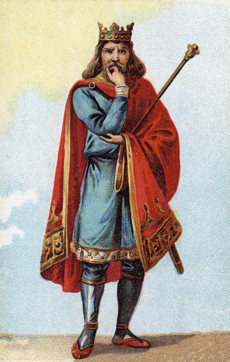Portrét Childerica II., krále Franků v letech 670 až 673. od French School