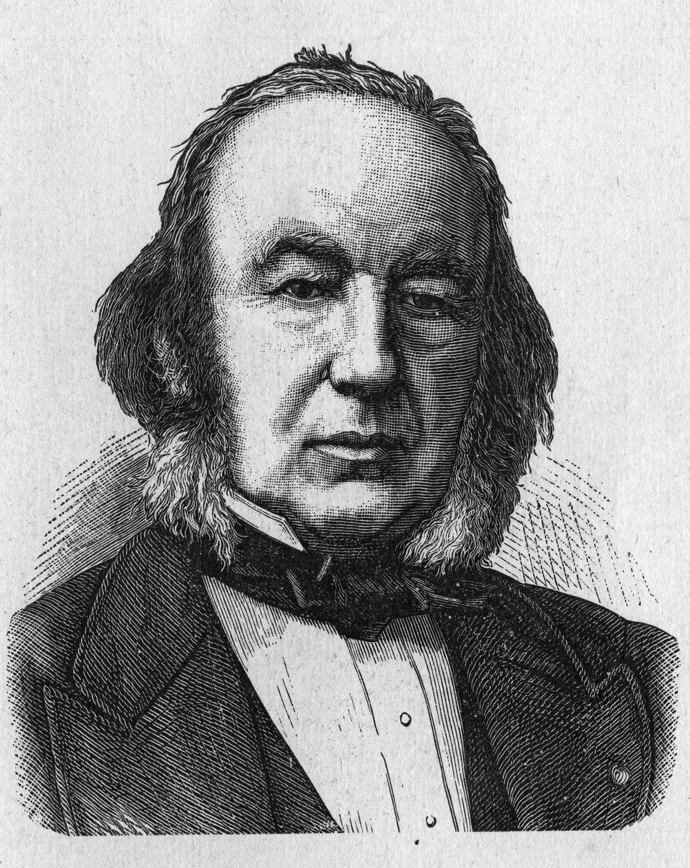 Portrét Clauda Bernarda (1813 - 1878), francouzského fyziologa - v „Album de la Science; věhlasní vědci; Velké objevy““ 1896. od French School