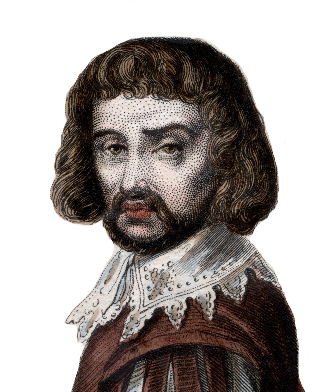 Portrét Clauda Gelleeho zvaného Le Lorrain (1600-1682), francouzského malíře. od French School