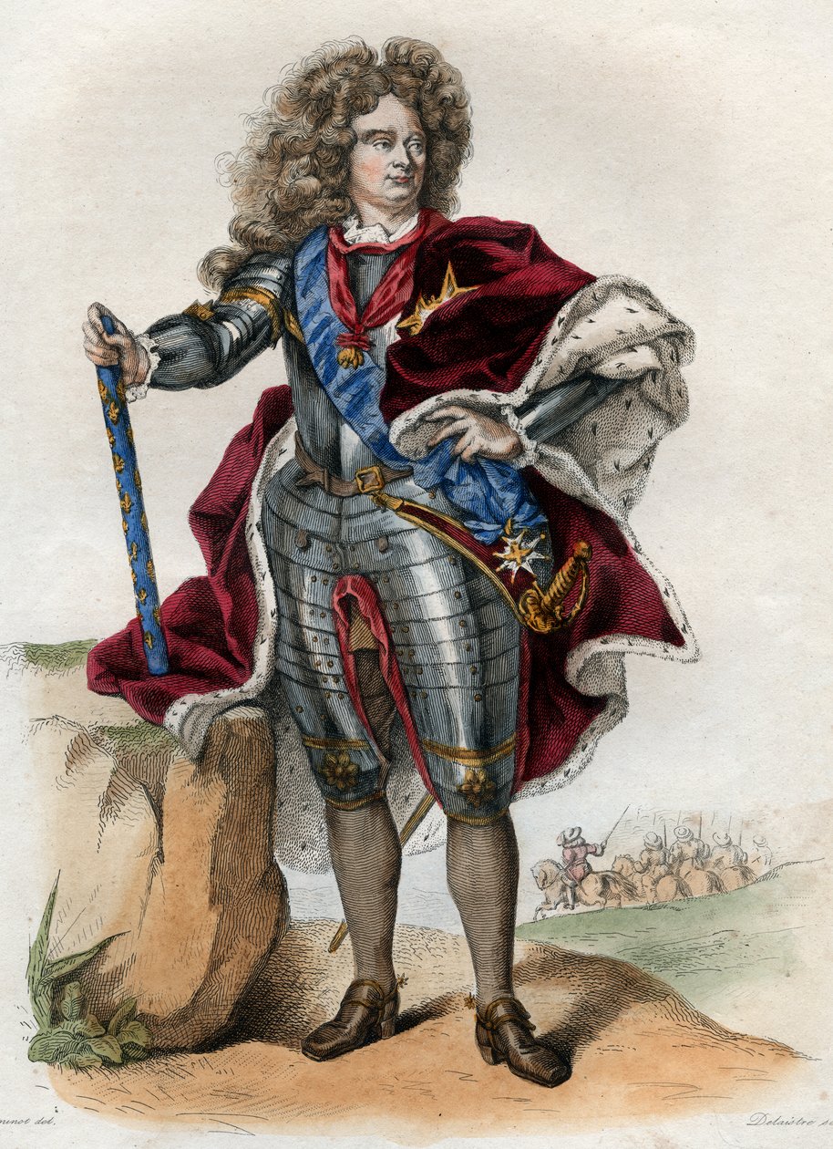 Portrét Clauda Louise Hectora de Villars (1653-1734), francouzského maršála, prince de Martigues, markýze, poté vévody de Villars, vikomta de Melun. od French School