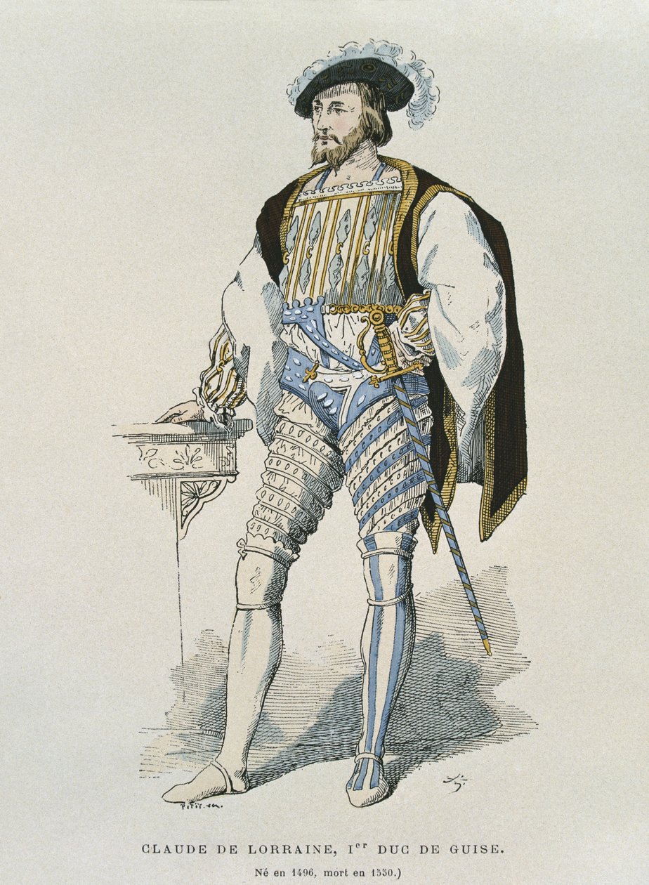 Portrét Clauda de Lorraine (1496-1550) vévody z Guise od French School