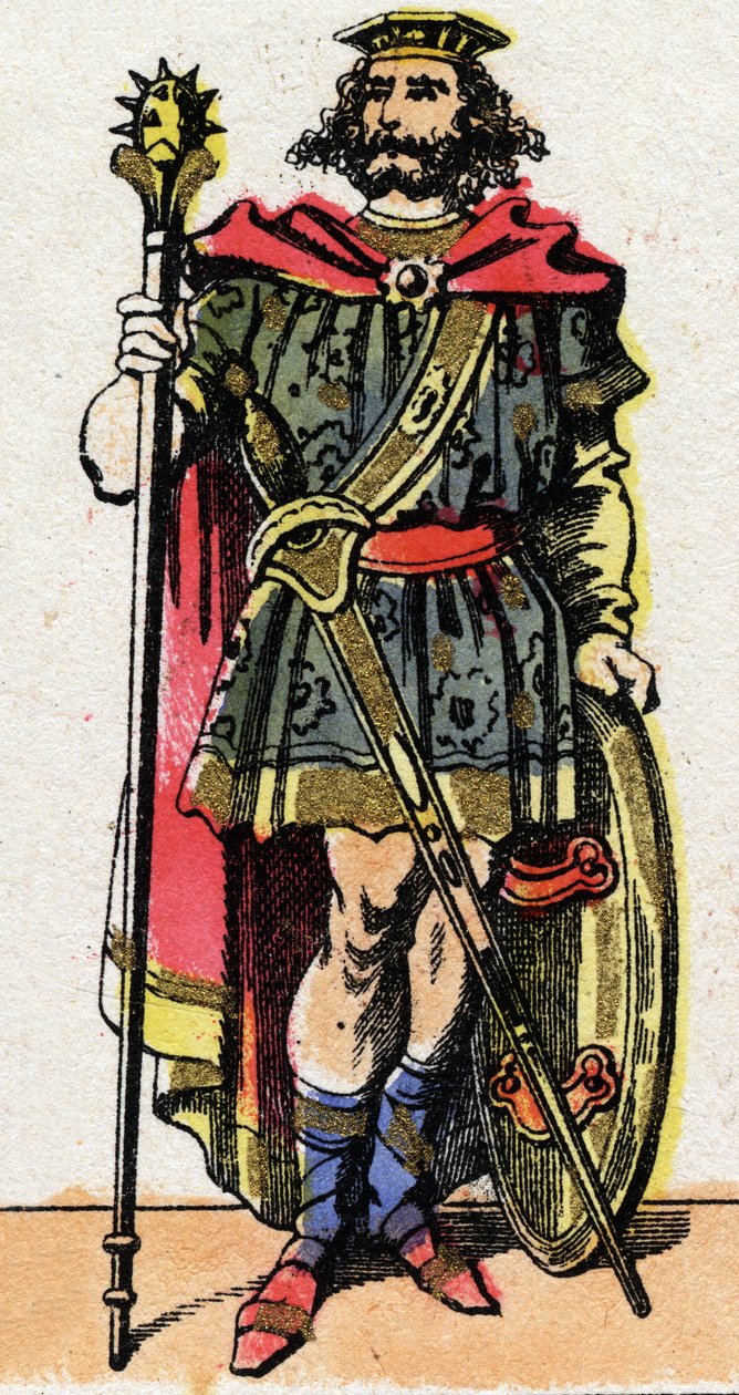 Portrét Clotaire (Clothaire) I., krále Franků v letech 511 až 561). od French School