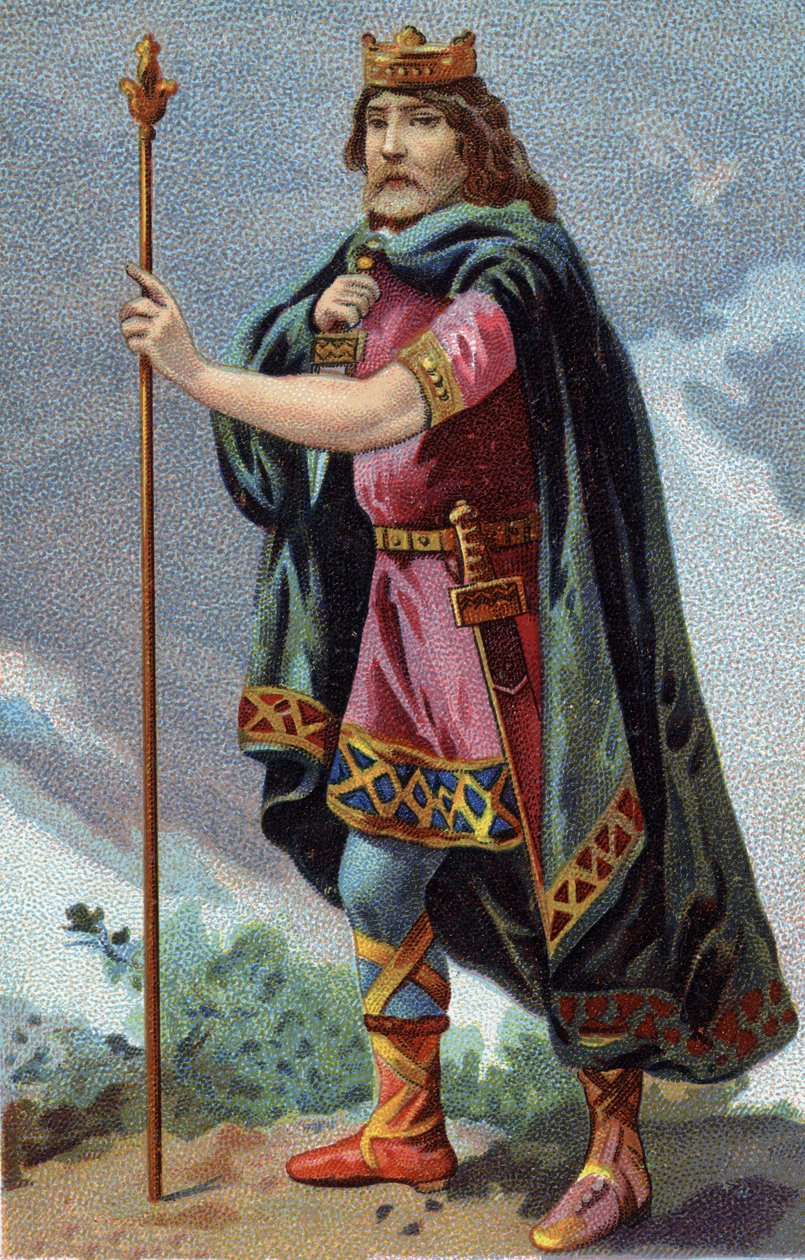 Portrét Clotaire (Clothaire) I., krále Franků z roku 511a 561). od French School