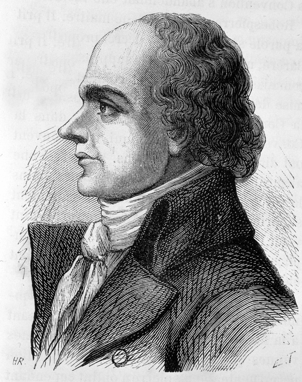 Portrét hraběte Jeana Denise de Lanjuinais (1753 - 1827), francouzského politika - v „Dějinách Francie“ od Henriho Martina od French School