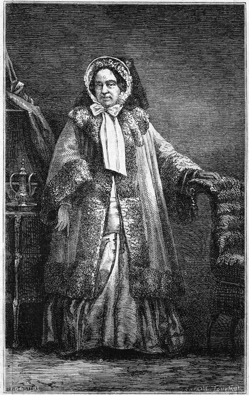 Portrét hraběnky Dash (Anne Gabrielle de Cisternes de Cutiras, vikomt z Poilloue de Saint Mars od French School