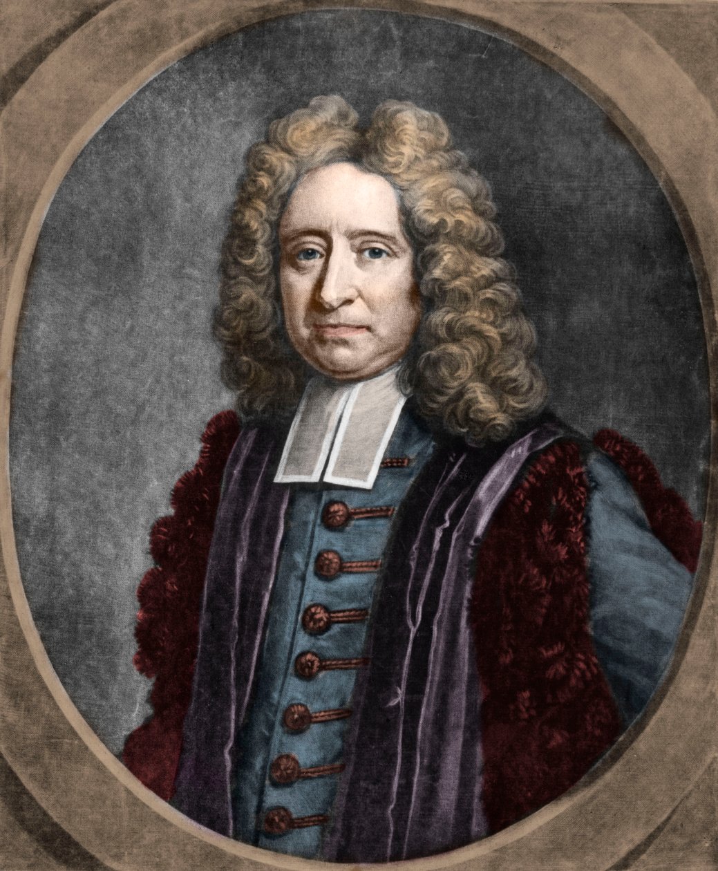 Portrét Edmonda Halleyho (1656-1742) anglický astronom od French School