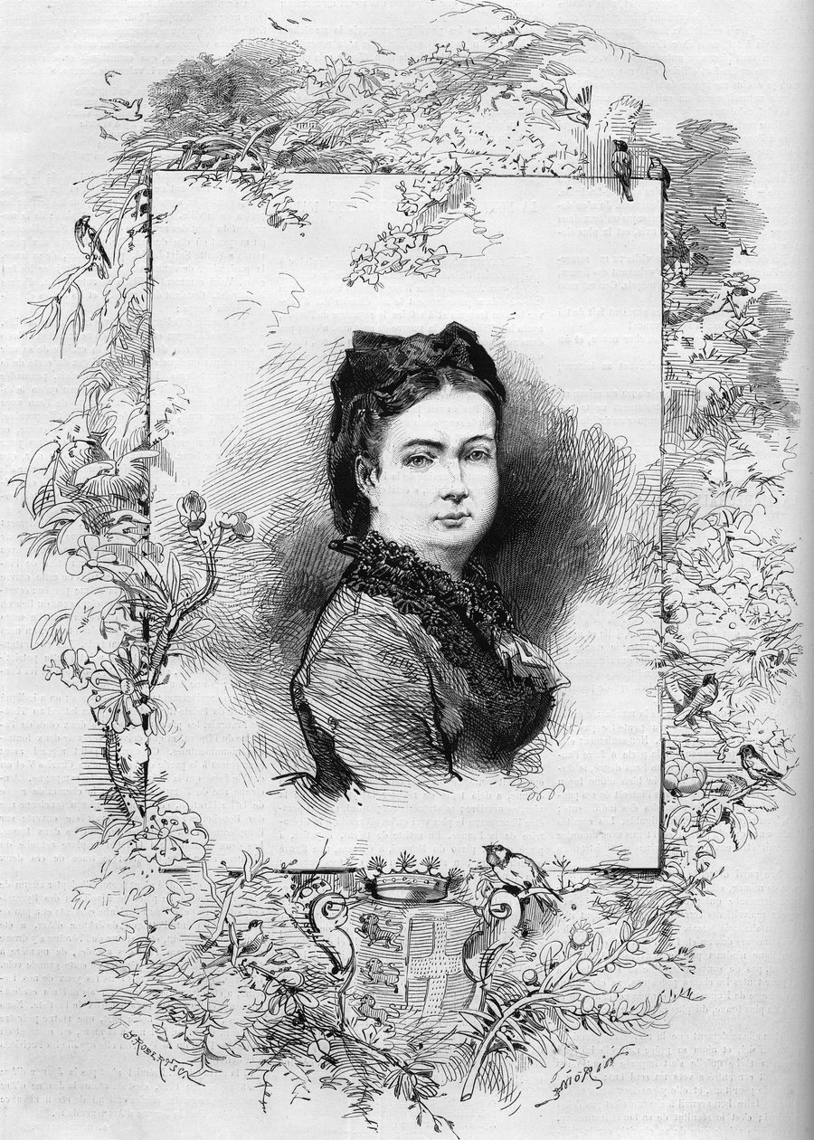 Portrét Elisabeth od Mac Mahon (rozená Elisabeth de La Croix de Castries od French School