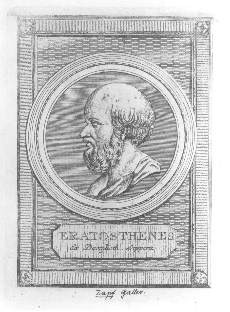 Portrét Eratosthena (asi 284–192 př. n. l.) od French School