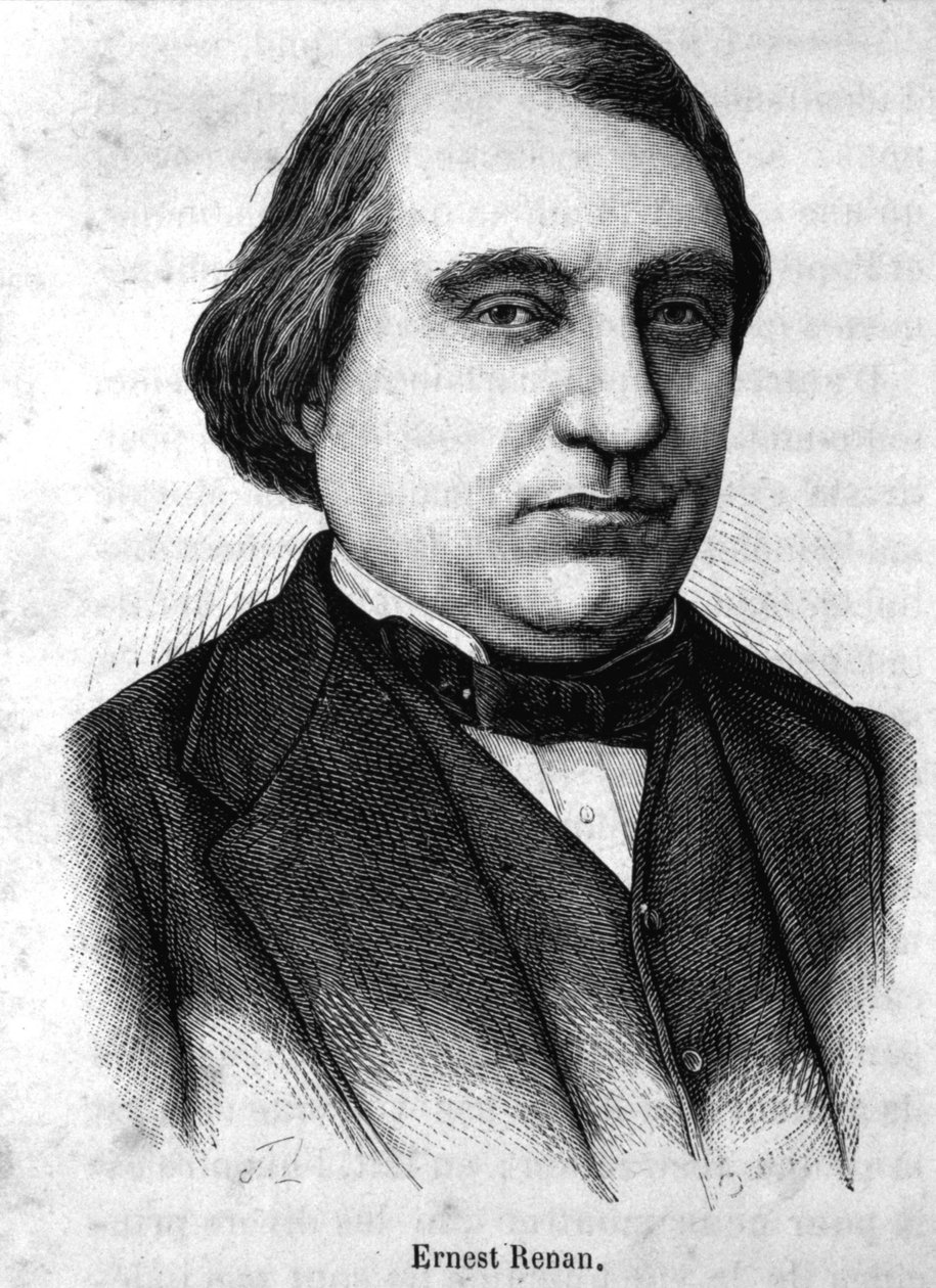 Portrét Ernesta Renana (1823 - 1892) - v „Dějinách Francie“ od Henriho Martina od French School
