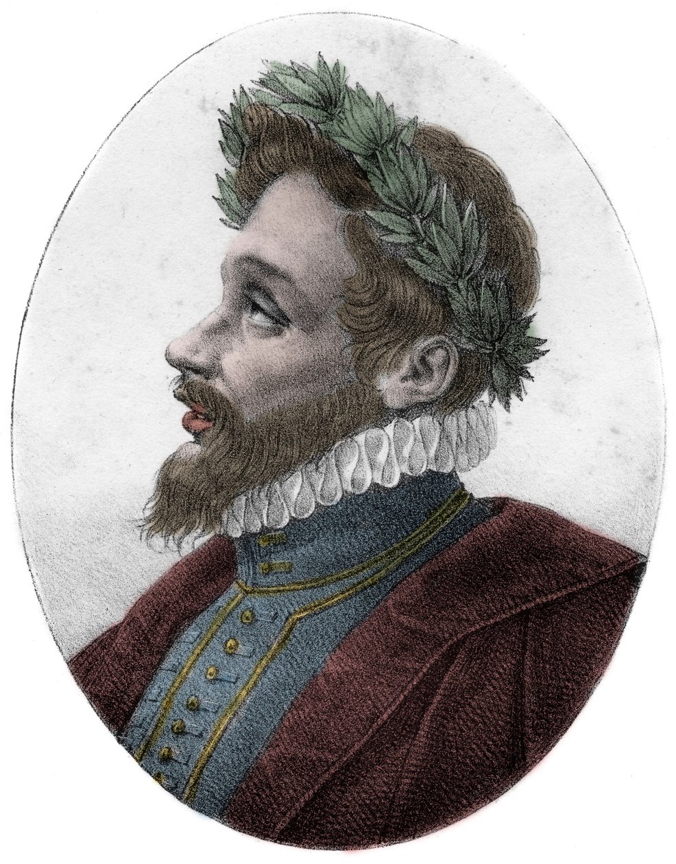 Portrét Etienne Jodelle (Paříž od French School