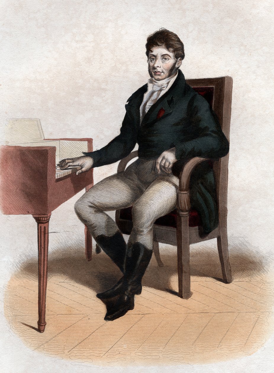 Portrét Etienna Nicolase Mehula (1763-1817), francouzského skladatele. od French School