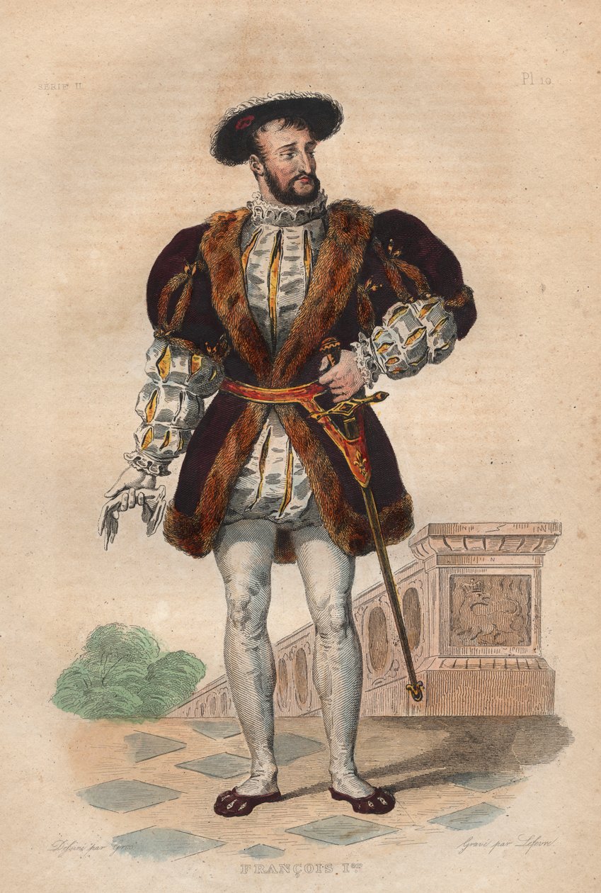 Portrét Františka I. Francouzského (1494-1537), francouzského krále. od French School