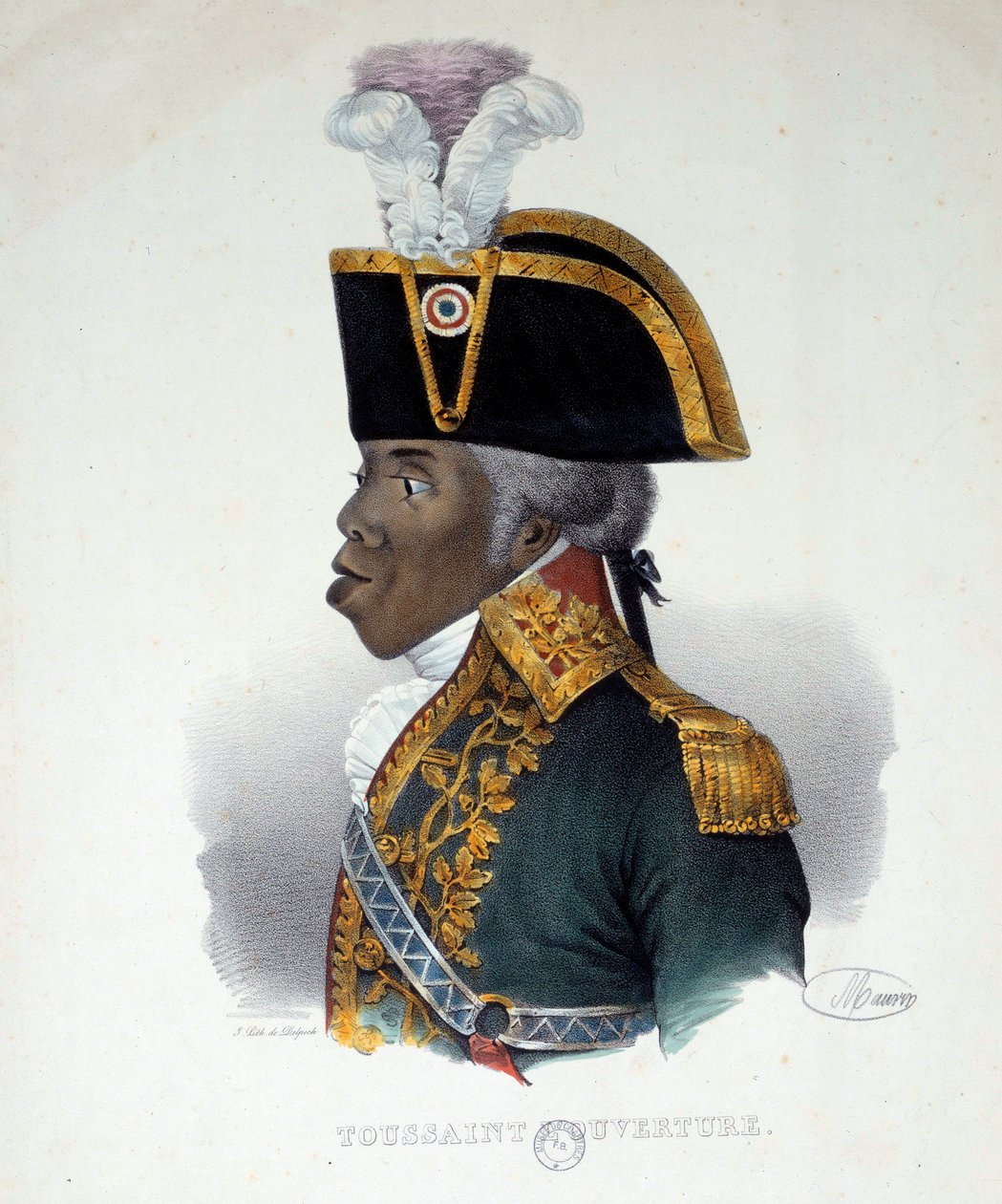 Portrét Francoise Dominique Toussaint známý jako „Toussaint-Louverture“ (Toussaint Louverture od French School