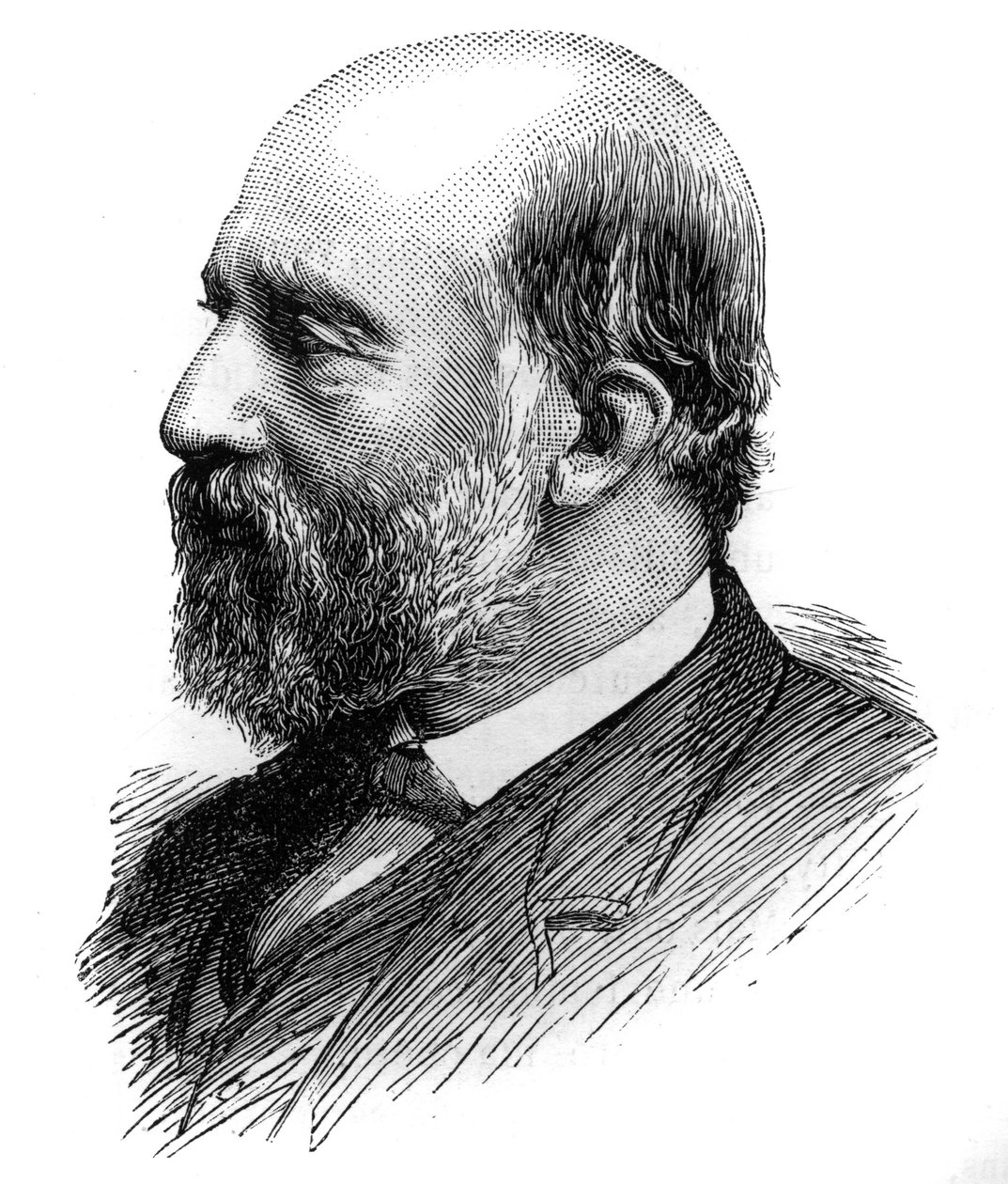 Portrét Francois Ferdinand Philippe, princ z Joinville (1818-1900). Rytina v „“Le Monde Illustré“, 26. června 1886. od French School