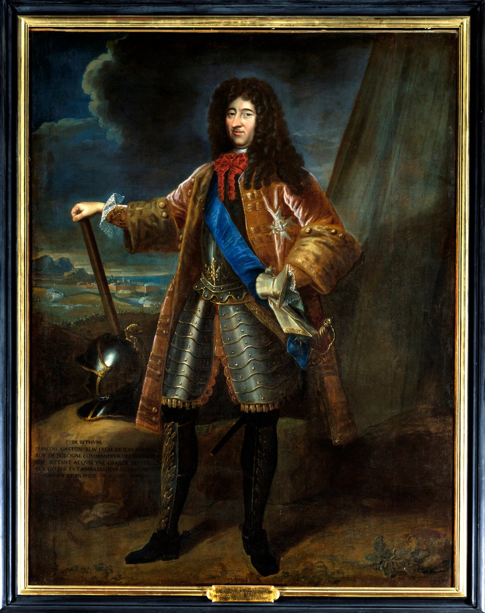 Portrét Francoise Gastona de Bethune (1638-1692). Anonymní obraz 17. století. Olej na plátně. C, Chateau de Sully - Portrét Francoise Gastona de Bethune (1638-1692). Anonymní obraz 17. století. Olej na plátně. C. Castle of Sully, od French School