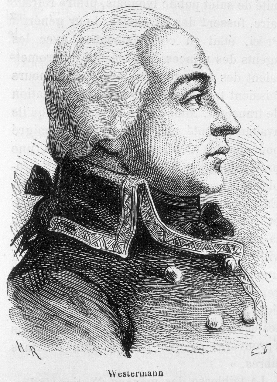 Portrét Francoise Josepha Westermanna, generál francais (1751-1794) - v „“ L