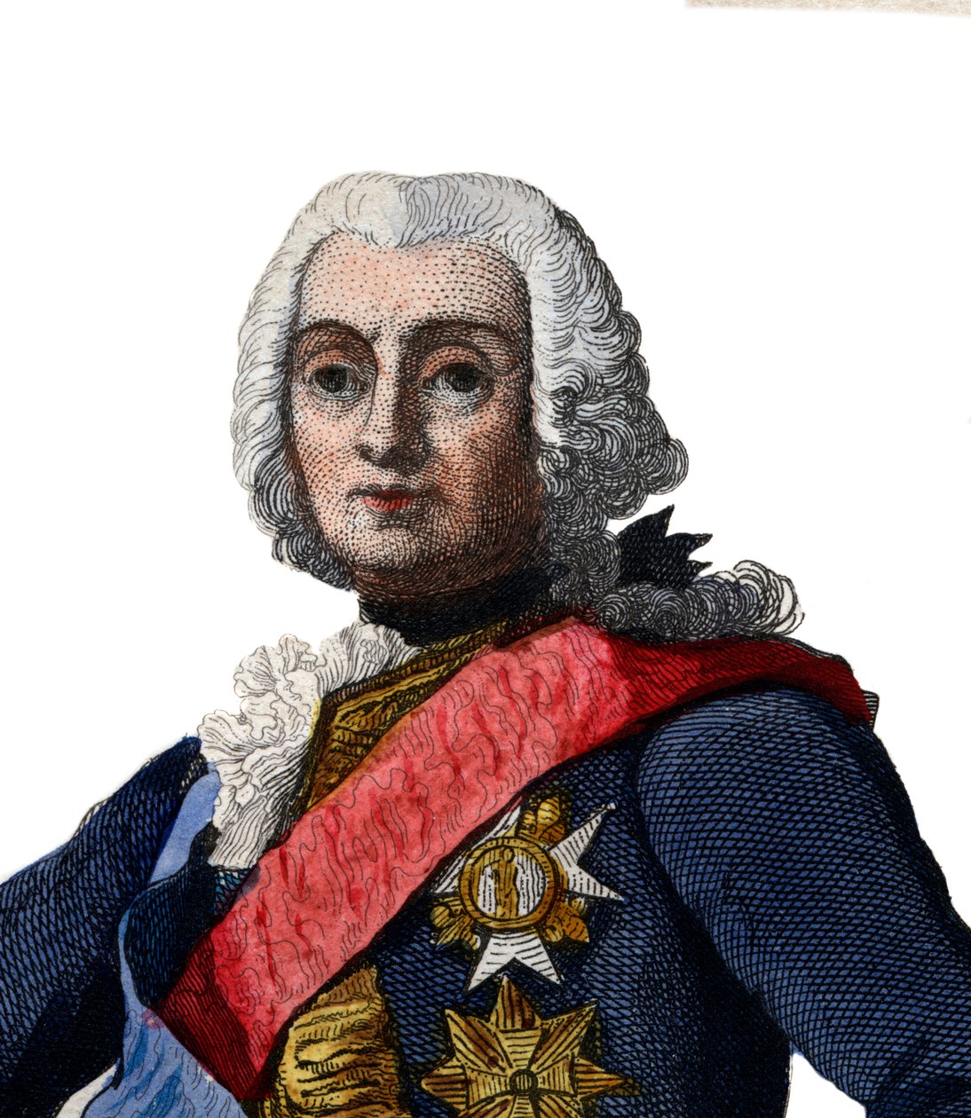 Portrét Francoise de Cheverta (1695-1769), francouzského generála. od French School