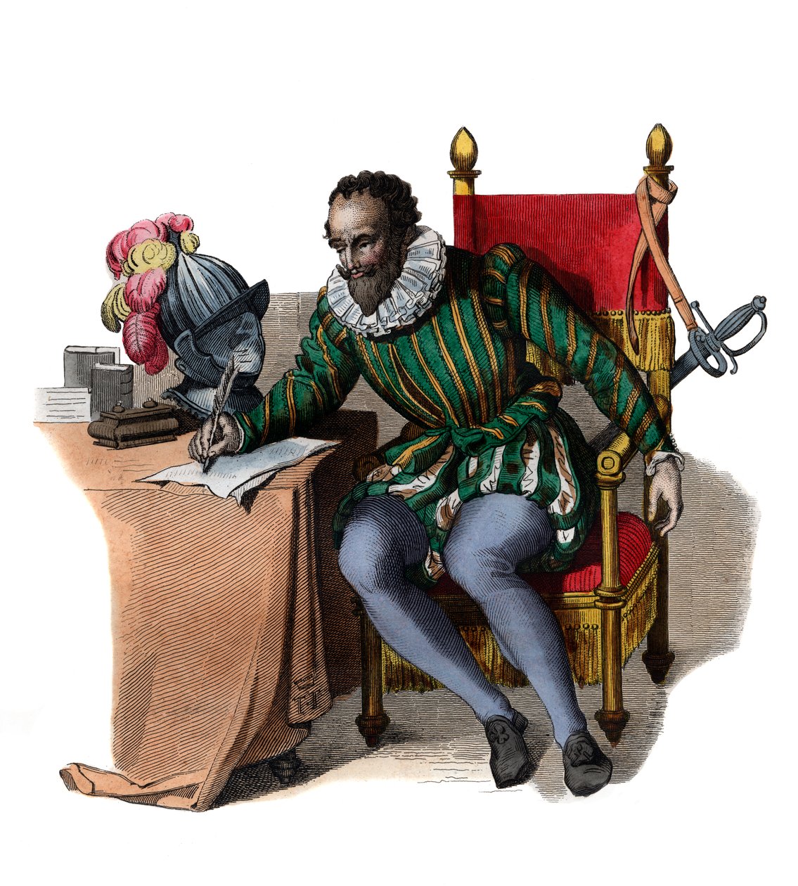 Portrét Francoise de Malherbe (1555-1628), francouzského básníka, kritika a překladatele. od French School