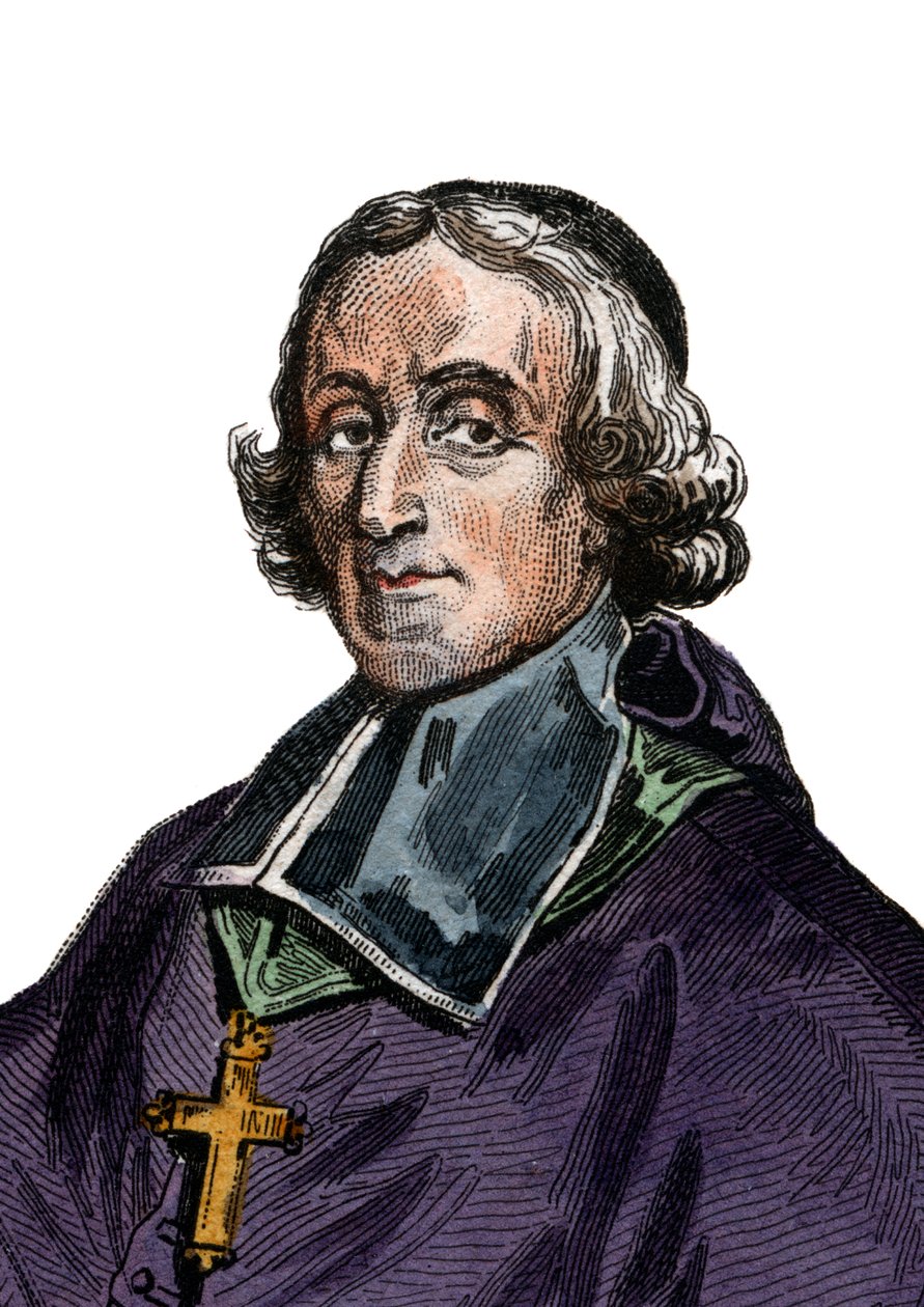 Portrét Francoise de Pons de Salignac de La Mothe Fenelon (1651-1715), francouzského arcibiskupa, teologa, básníka a spisovatele. od French School
