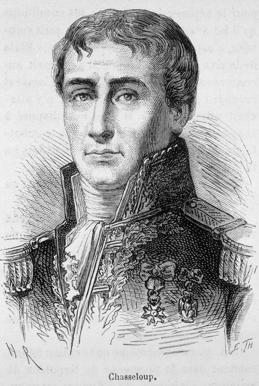 Portrét Françoise, markýze de Chasseloup - Laubat, francouzský generál a inženýr (1754 - 1833) - v „“L’Histoire de France““ od Henriho Martina od French School