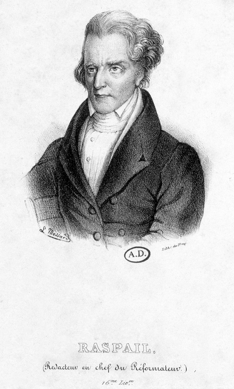 Portrét Françoise Vincenta Raspaila (1794 - 1878): šéfredaktor Reformer od French School
