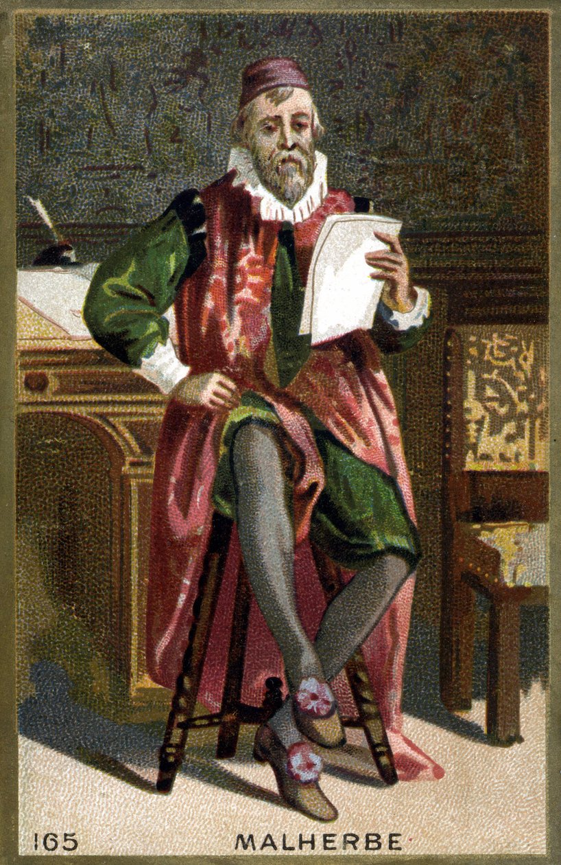 Portrét Françoise de Malherbe (1555-1628). Chromolitografie 19. století. od French School