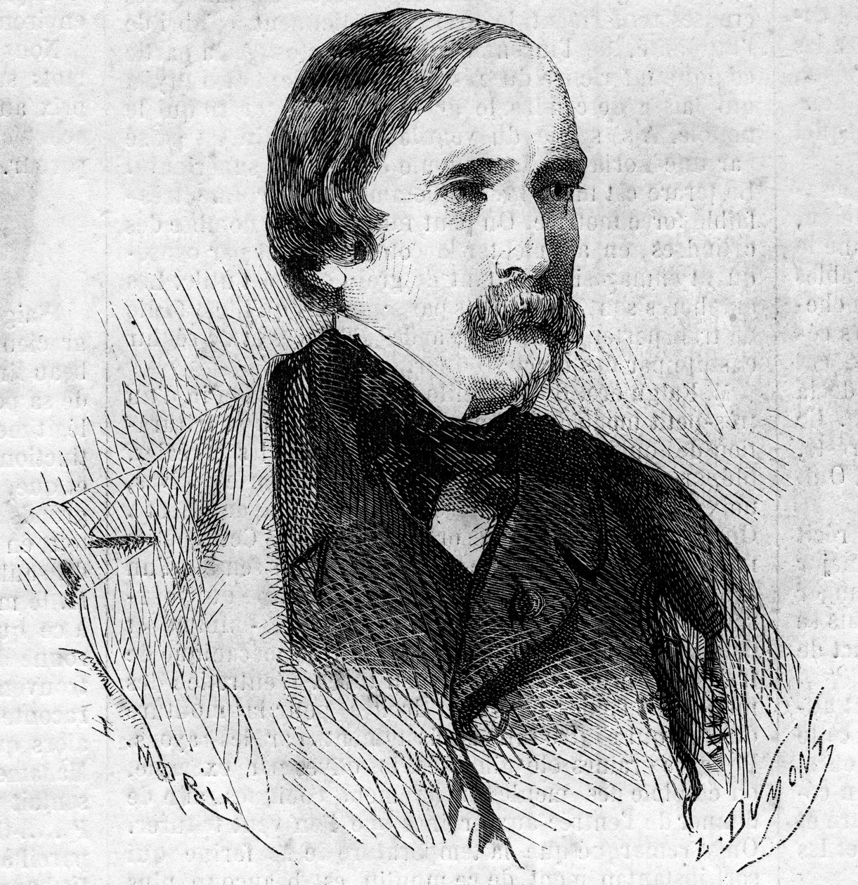 Portrét francouzského senátora Laityho, císařského komisaře při připojení Savojska k Francii dne 14. června 1860. Rytina v „“ Le Monde Illustré““ č. 168 z 30. června od French School