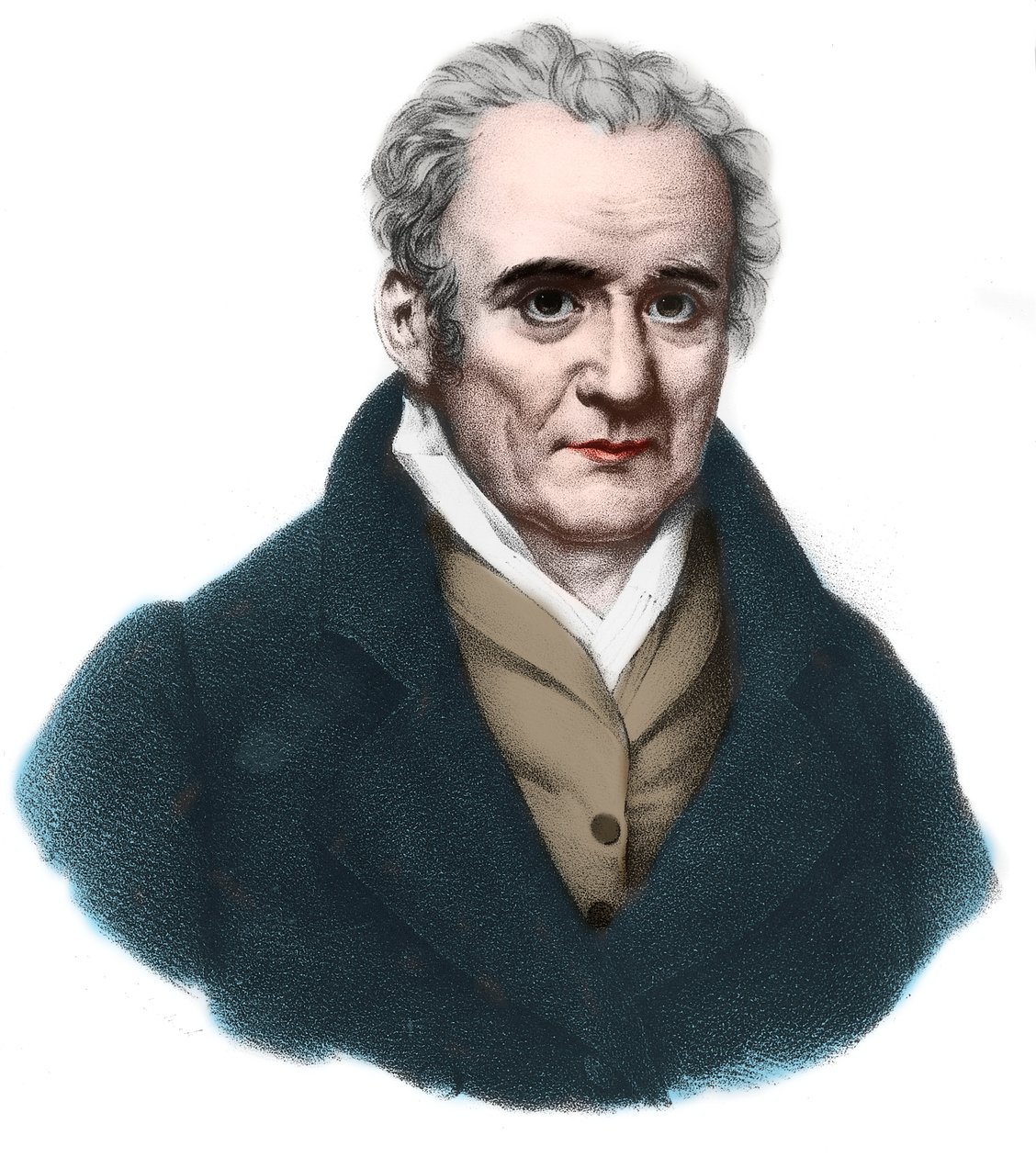Portrét Gaspard Monge (1746-1818) hrabě z Peluse, francouzský matematik a fyzik. od French School