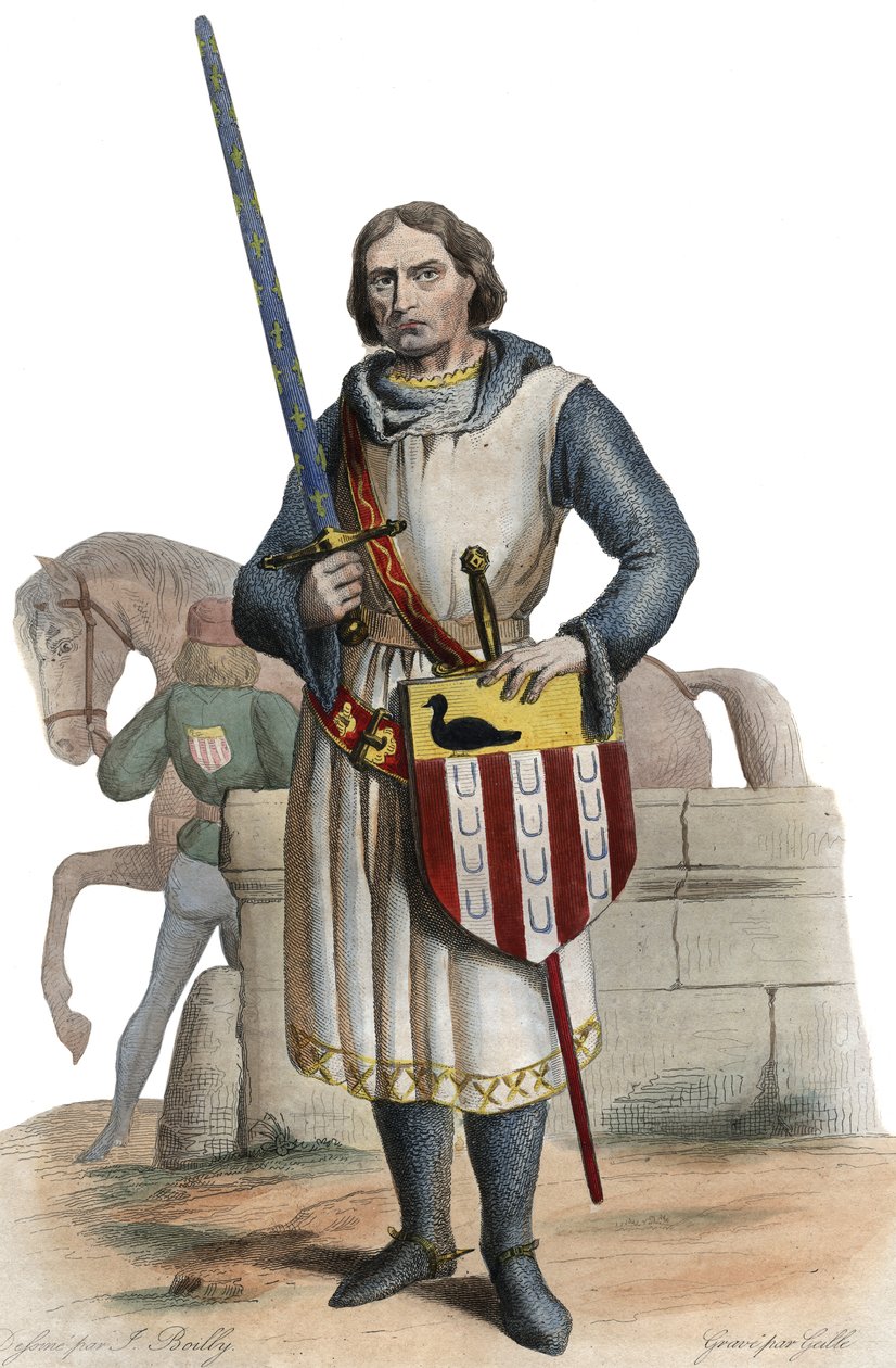Portrét Gauchera V de Chastillon (c.1249-1329), konstábla Francie. od French School