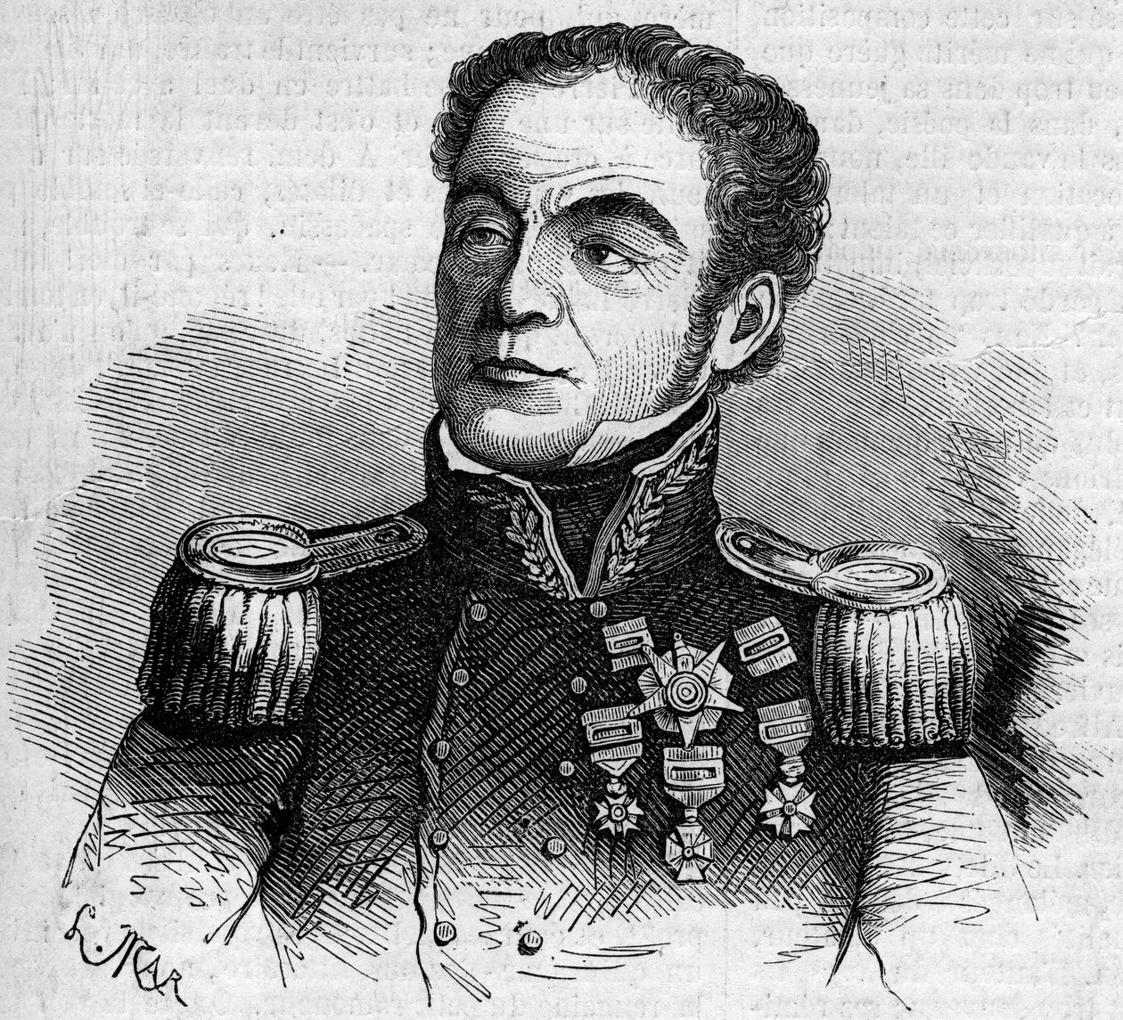 Portrét generála Antonia Lopeze de Santa Anna (Santa Anna od French School