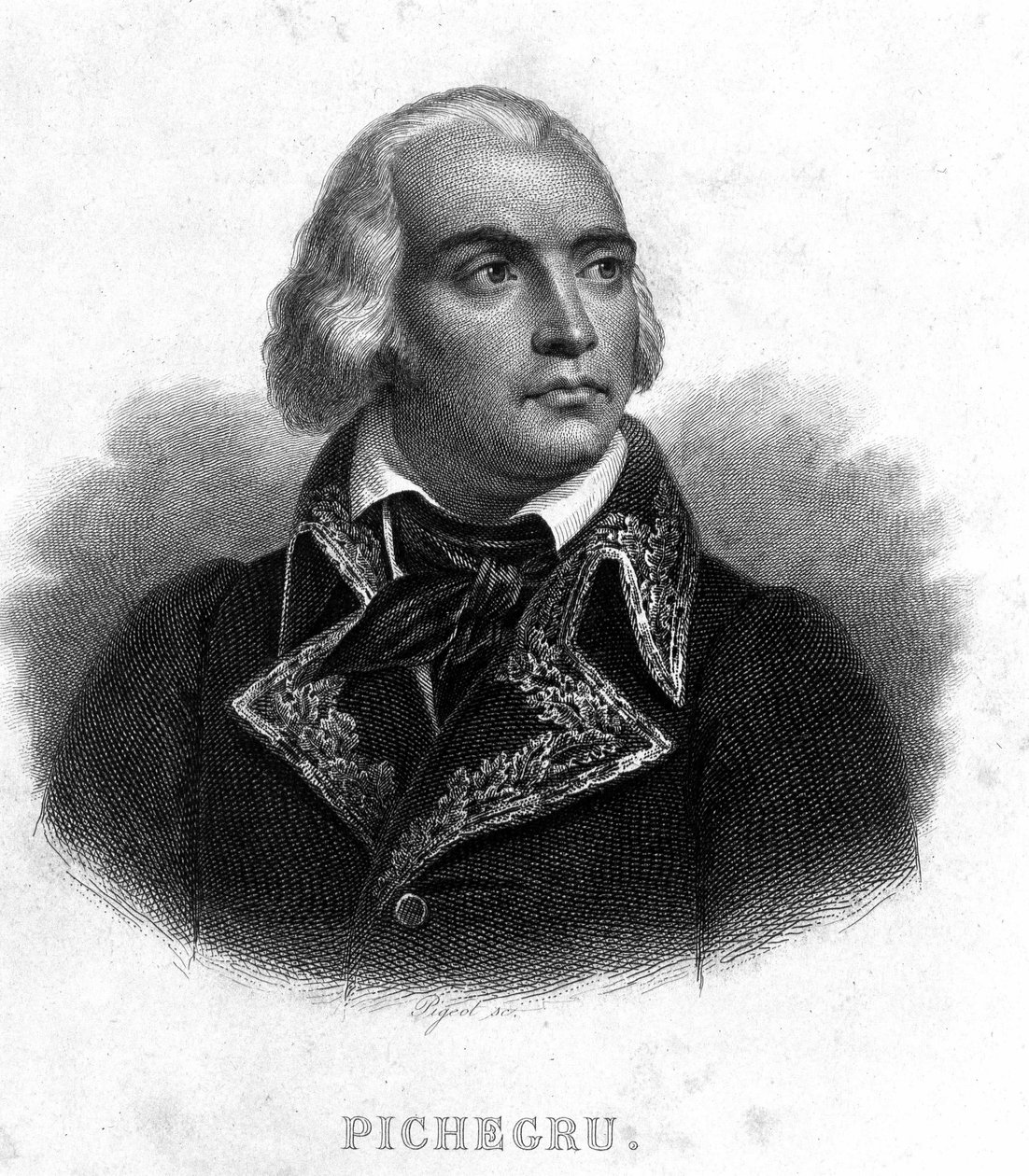 Portrét generála Charlese Pichegru (1761 - 1804) - v “”Revolution francaise”” od Thierse. 19. století od French School