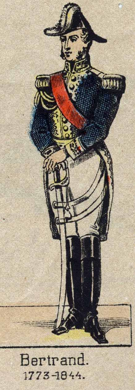 Portrét generála Henri-Gatien Bertranda (1773-1844), hraběte z Empire. Obrázek Epinal z konce 19. století. od French School