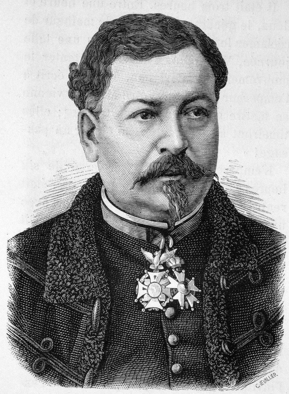 Portrét generála Jean Auguste Margueritte (1823 - 1870, zemřel v bitvě u Sedanu), otce Paula a Victora Margueritte - v „“ L